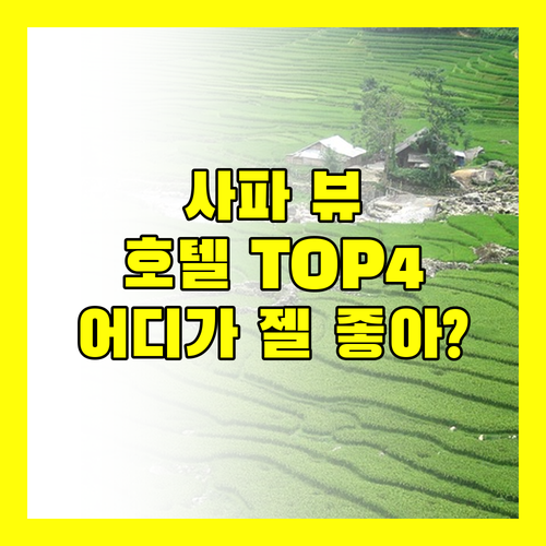 사파 뷰 맛집 호텔 TOP 4! 당신의 선택은?