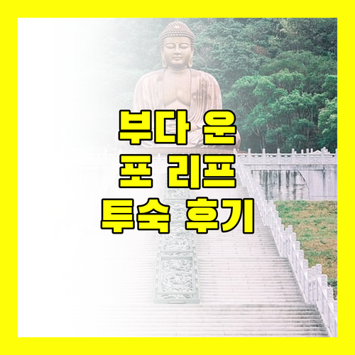 부다 운 여행객 필독 포 리프 호텔 실제 투숙객 후기 및 완벽 정보