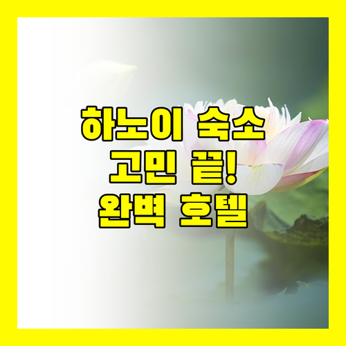 하노이 숙소 고민 끝! 위치, 서비스, 조식까지 완벽한 호텔들을 소개합니다