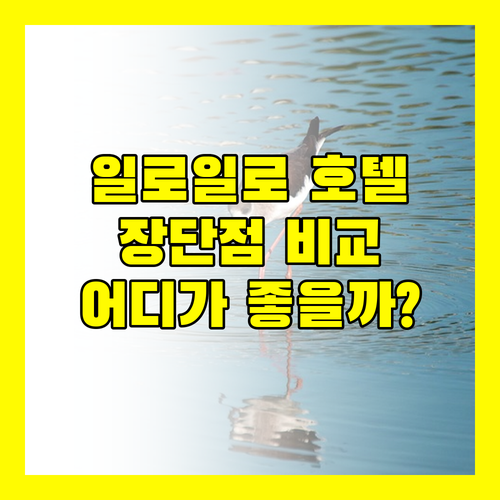 일로일로 호텔 어디가 좋을까 시 가든 인잡 주리 호텔 장단점 전격 해부