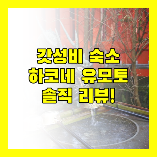 카파 텐고쿠, 하코네 유모토 역 바로 옆! 가성비 숙소, 과연 괜찮을까?