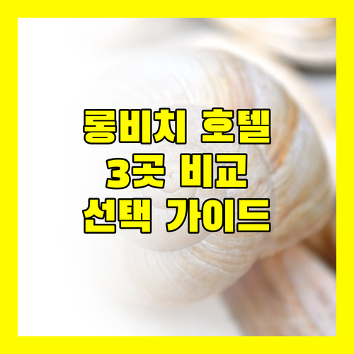 롱비치 여행객 필독 호텔 선택 가이드 더 코브, 하일랜드 인, 모텔 6 장단점 비교 분석