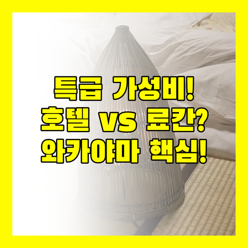 와카야마 숙소 특급 가성비 9만원대 최신 호텔 대 성인 전용 럭셔리 료칸 승자는
