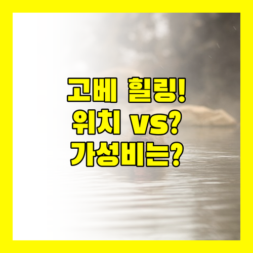 고베 호텔 3곳 비교 온천 힐링 대 최고 위치 가성비 승자는?